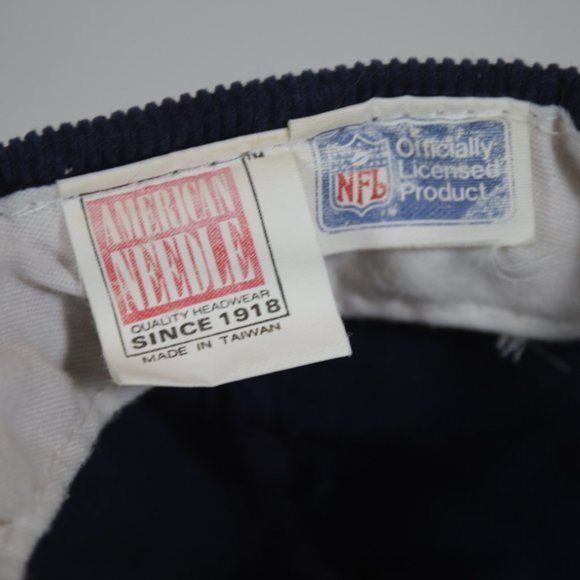 retro vintage 90s American needle san Chicago bears corduroy snapback hat - Picture 9 of 10